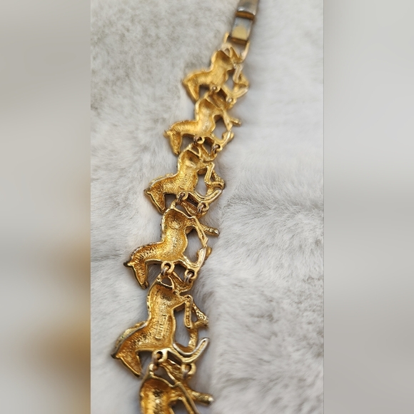 Butler Fifth Avenue Vintage Running Horses Crystal Bracelet - Picture 4 of 14